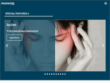 Tablet Screenshot of headache.com.au